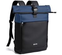 Sylvanthos Waterproof Backpack, Laptop Backpack for Men and Women with Anti-Theft Zipper, Expandable 18-25L, Rains Backpacks for Work,School, Business Trips - Blue