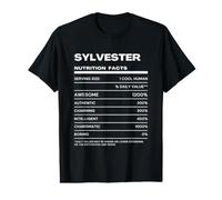 Sylvester Nutrition Facts Name Value Graphic T-Shirt