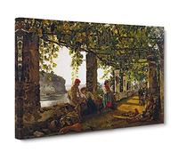 Sylvester Shchedrin Painting Canvas Print | Gallery Wrapped 30mm Frame Wall Art | 20x14 inches | Ready to Hang | Modern Picture | Living Room Bedroom Lounge Office