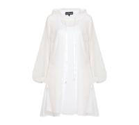 Sylvia Piechulla Aphrodite White Holiday Resort Midi Dress With Hoodie Inclusive Plus Size Short Version - Size UK 18/ US 14 - White