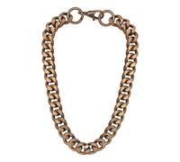 Sylvia Piechulla Cleopatra Gold Chunky Unisex Aluminium Chain Necklace Single Tier - Gold Antique Brass - Gold Aluminium