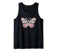 Sylvie Butterfly - Personalized Cute Name Word Art Tank Top
