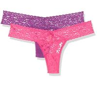 Sylvie Flirty Lingerie Women's Aki String, Pack of 2 - Pink/Purple, One size