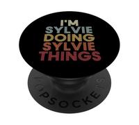 Sylvie Name Sylvie Personalized Name First Given PopSockets Adhesive PopGrip