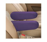Sylvil 2 PCS Car Front Seat Armrest Covers, Elastic Fabric Auto Seat Armrest Protectors, Comfortable Front Seat Arm Rest Cover Replacement for Most Vehicles, Car Accessories (Purple)