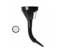 Sylvil Wide Mouth Oil Funnel with Flexible Extension, Auto Nozzle Hose Funnel with Handle Removable Mesh Screen Filter, Funnel for Water Gas Coolant Transmission Engine Oil, Car Accessories