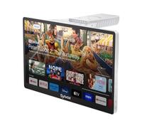 SYLVOX 15.6" Smart Under Cabinet TV, 1080P FHD Small Television Foldable & Rotatable, Built-in Google Assistant, Dual Speakers, Flip Down TV for Kitchen Campervan & Small Spaces