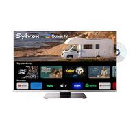 SYLVOX 22 Inch Smart TV with DVD Player, Frameless 1080P FHD, DVB/T2/S2, Hi-Fi Speakers, Small Television with Google Cast, Voice Remote, Bluetooth WiFi, 12V TVs for Motorhomes, Home, Caravans