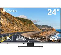 Sylvox 24In Smart Tv For Motorhomes Built-In Dvd Player Dc 12V Android 11 Television 1080P Atv Dtv