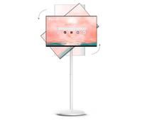 SYLVOX 27 Inch Smart Portable TV with Android 14, 1080P Smart Touch Screen Monitor, Portable Smart Display 10,000mAh Battery, 8GB RAM+128GB Storage, Rolling TV on Wheels Full Swivel Rotation