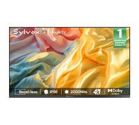 SYLVOX 55" Outdoor TV, Ultra-Narrow Bezel, 2000Nit for Full Sun, Waterproof | 4K Smart Google TV, Dolby Atmos & Vision, IP56 Weatherproof, Sunlight Readable for Garden Poolside Commercial (Frameless Pro)