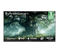 SYLVOX 65" Outdoor TV, Ultra-Narrow Bezel, for Outside Use & Weatherproof | 4K Smart Google TV, Dolby Atmos & Vision, IP56 Waterproof, 1000 Nits for Partial Sun, Deck Patio Terrace (Frameless, 2026)