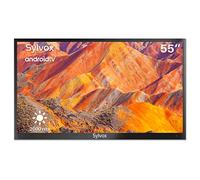 SYLVOX Outdoor TV, 4K UHD 55 Inch Smart TV, IP55 Waterproof 2000 nits Brightness for Full Sun, Outdoor Television for Outside Pool Garden, Android OS with Voice Assistant & Screen Cast (Pool Pro)