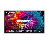 SYLVOX Outdoor TV, 4K UHD 65 Inch Smart TV, IP55 Waterproof 1000 nits Brightness for Partial Sun, Outdoor Television Powered by Android OS, Works with Voice Assistant & Screen Cast (Deck Pro)