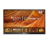SYLVOX Outdoor TV, 65 Inch Smart TV 4K UHD 1000 Nit Brightness, Waterproof Outdoor Television for Partial Sun, Ideal for Patio Backyard, Works with Google Assistant, Screen Cast (2024, Deck Pro 2.0)