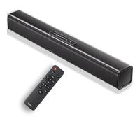SYLVOX Soundbar for TV Compatible with Bluetooth, 2.0 Channel Sound Subwoofer, EQ Control, HDMI ARC, USB, Optical, AUX, DC 12V, With Remote Control, Wall Moun & Table