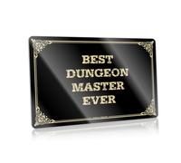 SYLVOXIS Boys Room Decor Teenager Best Dungeon Master Ever Tin Sign | Wall Signs Man Cave Sign Decor Funny Metal Signs Decor Tin Decor(30X40CM)