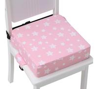 Sylynvia Booster Seat for Kitchen Chair with Adjustable Straps, Toddler Booster Seats for Dining Table Portable for Travel Camping Eating, Booster Cushion for Table for Baby Child Infant Kid Boy Girl