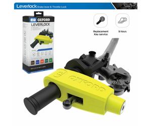 SYM SYMPLY 125 Oxford LK301 Motorcycle Brake Throttle Lever Grip Lock Yellow