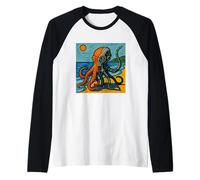 Symbiosis of Machine and Nature Raglan Baseball Tee