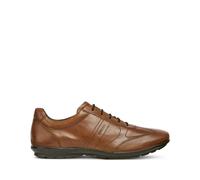 Symbol Leather Breathable Trainers Brown