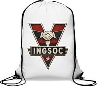 Symbol of political unity and control Gym Sack Casual Drawstring Bag White