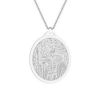 Symbol of the Ancient Greek God of War - Ares Necklace for Men Women Greek War Memorial Charm Pendant Neck Chain Amulet Talisman Jewelry Gift (225S)
