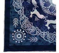Symbol Rabbit Pattern Astrology Table Cloth Tarot Divine Sacred Altar Cloth Cloth Board Game Accessories Devination Card Table Cloth Wall Decor