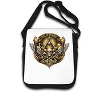 Symbolic Emblem of Ancient Secret Society Shoulder Bag White