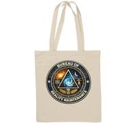 Symbolic Emblem of Reality Maintenance Division Natural Cotton Tote Bag White