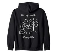 Symbolic heartfelt relationship between Humans and Trees Zip Hoodie