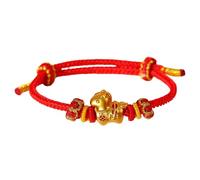 Symbolic Identity - Horse Bracelets for 2026 Chinese Lunar Cycle | Fiber Frame with Aesthetic Logic, High Fidelity Hub & Crimson for Celebrations and Birthdays, Patrz opis, metal and cotton