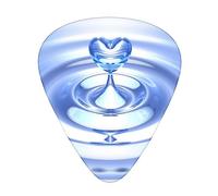 Symbolic Meaning Of Water Printed Guitar Picks With Organizer Storage Box 0.46 0.71 0.96 Mm Includes Thin Medium Heavy For Bass Electric Acoustic Guitars Ukulele 12 Pack