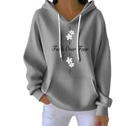 Symbolic Print Sweatshirt, Christian Hoodies for Women Faith Over Fear Christ Faith Pattern Pull-On Sweatshirts Long Sleeve Cross Jesus Hoody Pullover Plian Casual Daily Hoodie Clothes with Pockets