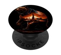 Symbolic US Bear Costume for Statue of Liberty Lovers PopSockets Adhesive PopGrip