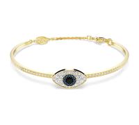 Symbolica bangle, Evil eye, Blue, 18K gold finish