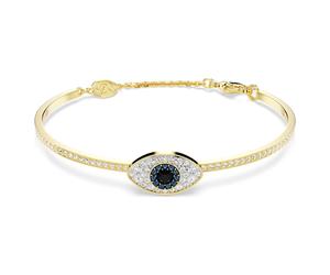 Symbolica bangle, Evil eye, Blue, Gold-tone plated