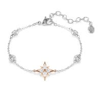 Symbolica bracelet, Round cut, Moon, White, Mixed plating