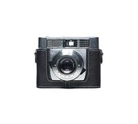 Symbolica Case, BolinUS Handmade Genuine Real Leather Half Camera Case Bag Cover for Zeiss Ikon Symbolica Camera with Hand Strap (Black)
