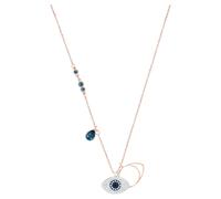 Symbolica pendant, Evil eye, Blue, Mixed metal finish