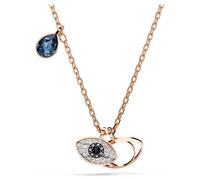 Symbolica pendant, Eye, Multicoloured, 18K rose gold finish