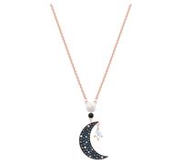 Symbolica pendant, Moon and star, Multicoloured, 18K rose gold finish