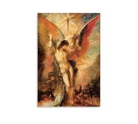 Symbolism Style Wall Art Print 'Saint Sebastian And The Angel' by Gustave Moreau, Featuring Angelic And Religious Martyr Motifs Unframe 20x30inch(50x75cm)