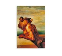 Symbolist Painting The Minotaur by George Frederic Watts - Mythical Minotaur Art Poster for Living Room Wall Decor Canvas Wall Art Prints Photo Picture Paintings Room Decor Home Decorative Unframe 16