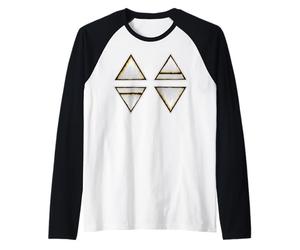 Symbols Earth Air Fire Water Wicca Nature Paganism Witches Raglan Baseball Tee