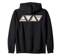 Symbols Earth Air Fire Water Wicca Nature Witches Zip Hoodie