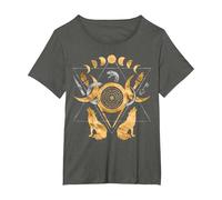 Symbols of Hecate Ornament T-Shirt, Women's Plus, Asphalt Grey, 2X