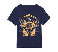 Symbols of Hecate Ornament T-Shirt, Women's Plus, Navy Blue, 2X