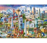 Educa - Puzzle 1500 Pieces for Adults | Landmark America, 1500 Pieces Puzzle for Adults and Children from 14 Years, Landmarks, USA (17670)