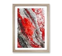 Symbols Of The Abyss Abstract Framed Print | A2 Oak Framed Wall Art | Ready to Hang | Abstract Fantasy Picture | Living Room Bedroom Lounge Office